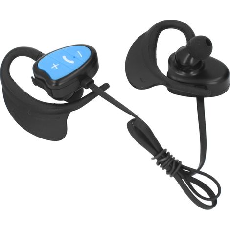 Casque de natation étanche IPX8 sans fil Bluetooth 5.4 anti-bruit avec mémoire 32Go pour plongée course surf bleu (1/5)