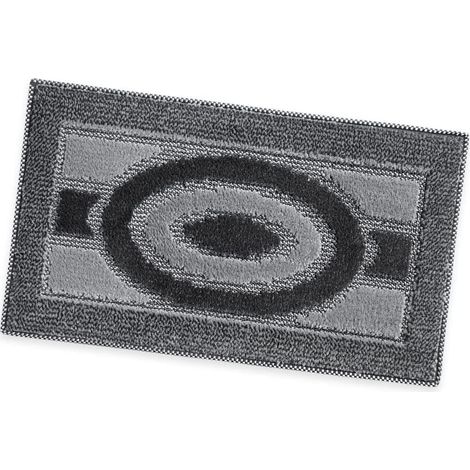 Paillasson Absorbant Doux et Antidérapant Rectangulaire Gris - 40x70 cm
