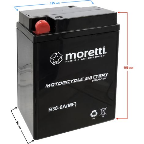 Batería Moretti 6V AGM (Gel) MB38-6A / B38-6A (1/3)