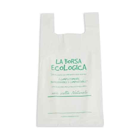 SHOPPER BIODEGRADABILE E COMPOSTABILE 46x53 cm - 15 lt - 4 kg
