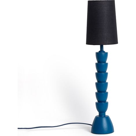 Lampe à Poser Résine Darian Bleu (1/5)
