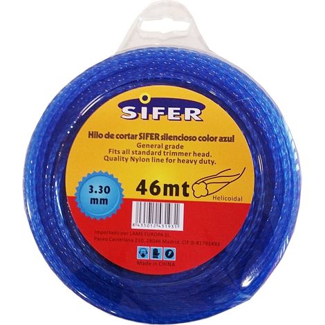 Sifer Blue Silencio Helico Freischneiderfaden 3,3 mm x 46 m M48222054