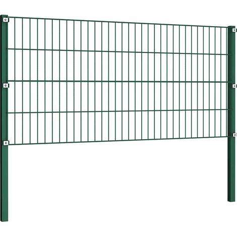 Maison Exclusive - Zaunelement mit Pfosten Eisen 176,5 x 80 cm Gr (1/4)