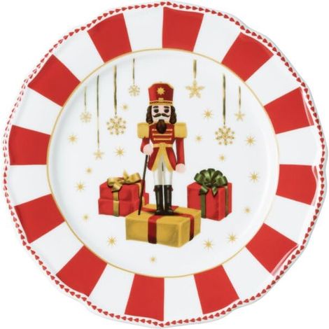 Collection de Noël Christmas Love Red Assiette plate 22 cm (1/3)