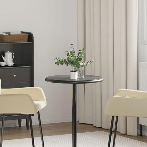 Dessus de table-Plateau de table de remplacement Noir Ø50x2,5 cm Marbre (1/5)