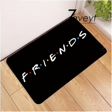 Tapis d'entrée classique Friends de différentes tailles pour salle de bain et cuisine, inspiré de la série télévisée Friends. Tapis de sol en velours pour l'entrée. (1/5)