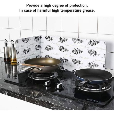 Pare-éclaboussures - Bouclier Thermique En Aluminium Pliable - Pour Micro-ondes Et Plaques De Cuisinière - 1 Pièce (1/5)