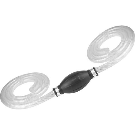 Gummipumpe zum manuellen Fördern von Kraftstoff, Diesel, Benzin, Öl und anderen Flüssigkeiten, 10 mm — Carmotion