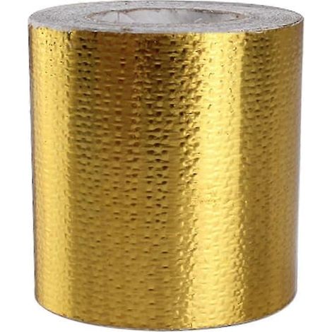KLVGTIFS PU - Ruban adhésif thermorésistant, film barrière thermique pour pièces automobiles, couleur or, 5 m x 5 cm (1/5)