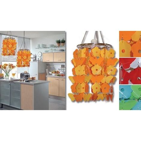 Lampadario Lampada a Soffitto con Farfalle 30 cm Vari Colori (1/2)