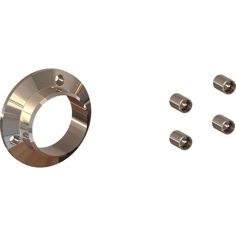 Lot Départ Muraux Fixes pour Garde Corps modèle GUISE - Finition INOX (1/2)