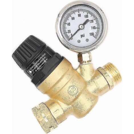 Régulateur de pression d'eau pour camping-car, poignée réglable, réducteur de pression d'eau, vanne de régulation de pression d'eau (1/5)