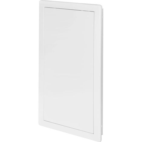 White Plastic Access Panel 200x400mm, Removable Door with Concealed Hinge, For Plumbing and Electrical Work (1/5)