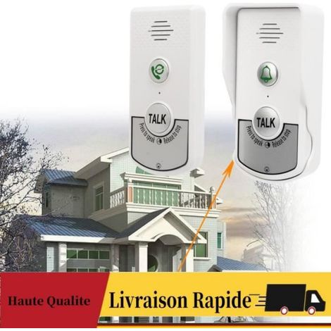 Sonnette D'interphone sans Fil étanche et Portable avec Batterie Rechargeable de 2000 MAh, 38 Carillons, Longue Portée de 1000 M (1/4)