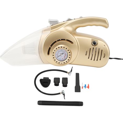 Car Vacuum Cleaner Small Handheld Portable Car Vacuum Deep Cleaning with Inflator Function Light for Car Home Office DC12V 120W