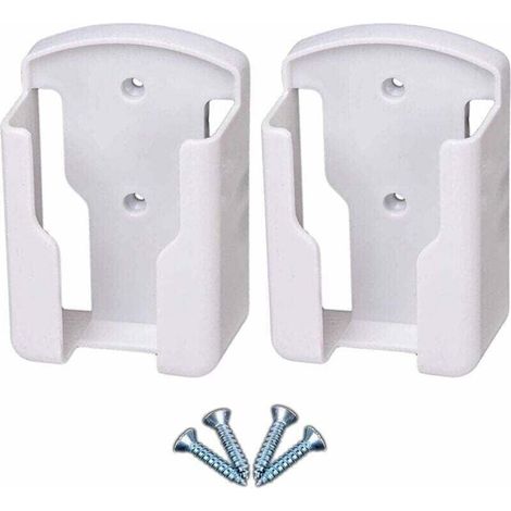 Support de télécommande mural pour systèmes de télévision et de climatisation Boîte de rangement murale pour télécommande univers pour télécommande, blanc, paquet de 2 (1/5)