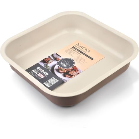 Teglia DELICATE con rilievo 26x26x6cm per COOKINI CREMA CAFFÈ ANTIADERENTE