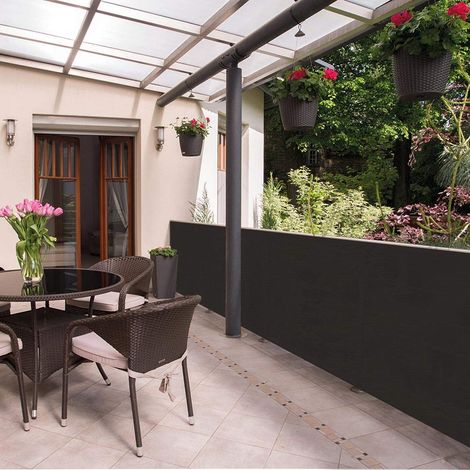 tenax Bahia 1,50x10 m Grigio, Rete Tessuta Schermante Frangivista per Giardini, Balconi, Recinzioni e Terrazze (1/4)