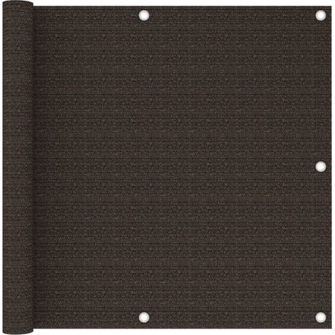 FIMEI Écran de balcon Marron 90x500 cm PEHD (1/5)