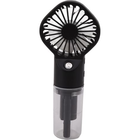 Ventilateur Portable Pulvérisateur - 4 Vitesses - Batterie Rechargeable USB - Réservoir Intégré - Noir - 1 Pièce (1/5)