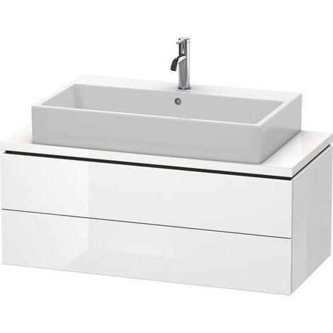Consolle bassa L-CUBE 400x1020x477mm noce scuro