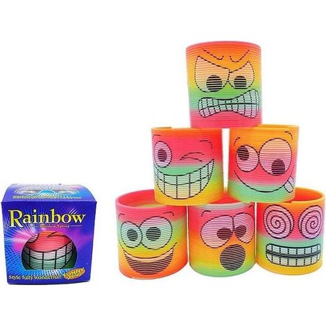 Regenbogenfrühling mit einem Smiley-Gesicht MIX