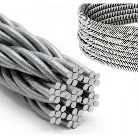 DQ-PP Câble acier inoxydable 6mm 20m 7x7