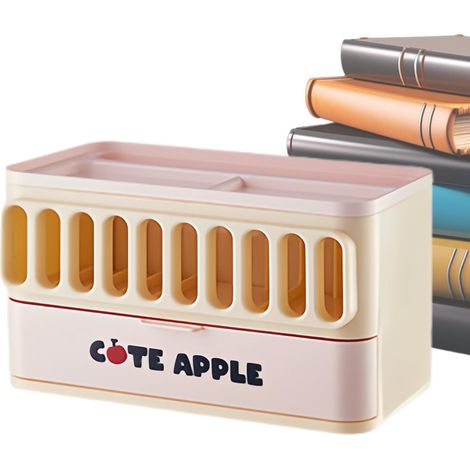 Boîte De Rangement Pour Bureau - Corbeille Anti - Dérapante - (1/5)