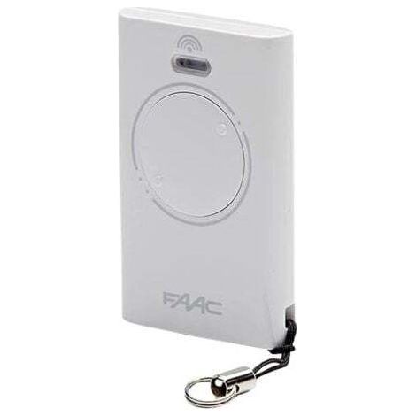 FAAC XT2 Télécommande 2 canaux 433MHz Blanc émetteur d'origine Rolling Code SLH LR - 787007