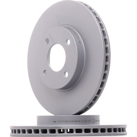 Lot de 2 Disques de frein ATE 24.0122-0277.1 NISSAN 40206-1HA0A