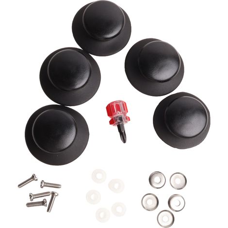 Poignée Pour Couvercle De Casserole - Poignée Universelle En Bakélite - Diamètre De Trou 6 À 10 Mm - Pour Couvercles De Marmites Poêles Et Autres Ustensiles De Cuisine - Lot De 5 (1/5)