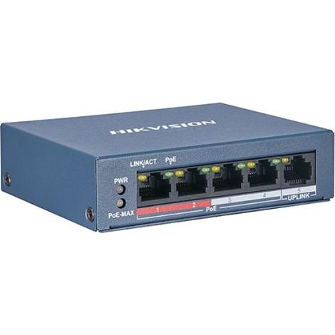 Hikvision DS-3E0105P Switch di rete 5 porte POE 10/100M