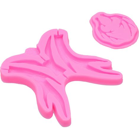 Moules en Silicone Souple 2 Pièces Forme Bois de Cerf, Antiadhésifs pour Chocolat et Pâtisserie de Noël (1/5)