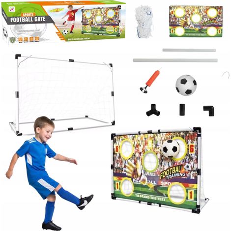 Fußballtor-Set mit Präzisionsmatte und Balltraining, 2 Modi (1/5)
