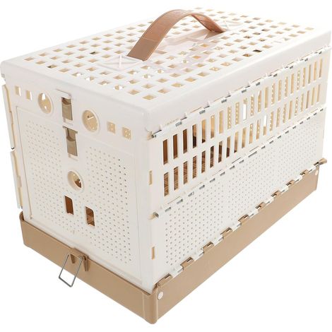 Cage Pliable Verrouillage de Porte en Abs pour Pigeons et Petits Animaux Cage à Pigeons Domestique Robuste et Pratique Transport et L'entraînement (1/5)
