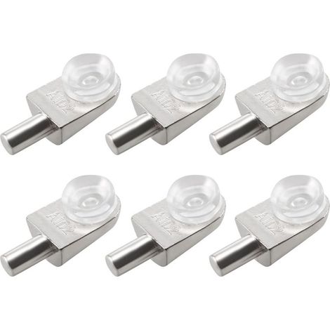 20pcs Taquets étagère mural support d'étagère en verre en alliage de zinc ventouse (1/5)