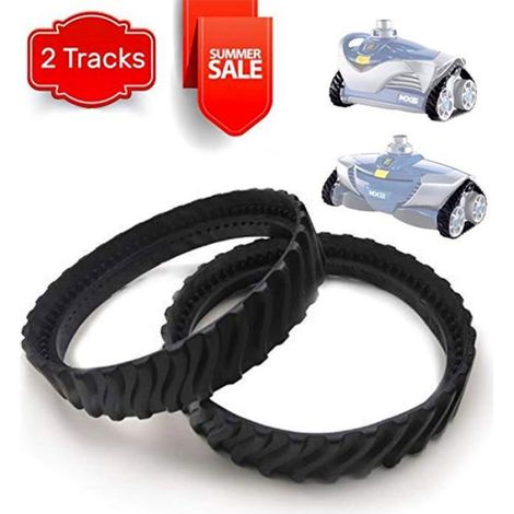 paire de chenilles de remplacement R0526100  Compatibles avec les robots nettoyeurs de piscine enterrés MX8/MX6 caoutchouc (1/4)