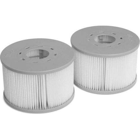 Lot de 2 cartouches filtrantes pour spas MSPA 10.6 cm - compatible avec SPA 2020 - 2 Cartouches filtrantes de remplacement pour spa gonflable mspa (1/3)