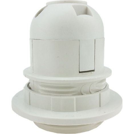 4 pièces Support d'ampoule - Pour ampoule E27 - Douille pratique - Adaptateur en plastique pour abat-jour（Blanc） (1/5)