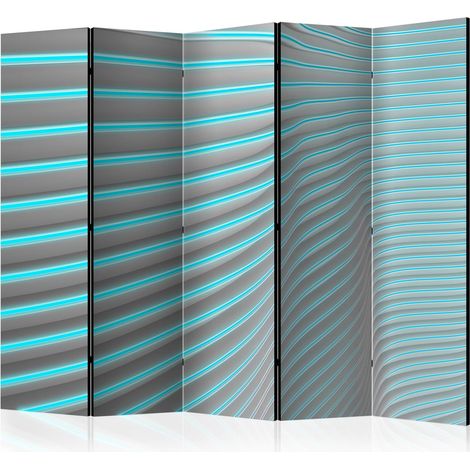 Paravento - Neon Blue II [Room Dividers] - 225x172 (1/4)