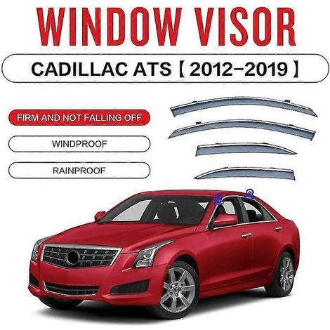 Déflecteurs de pluie et de pluie pour vitres de Cadillac ATS 2012-2019 (4 pièces) (1/5)
