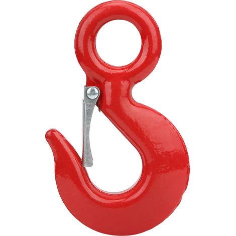 Crochet à œil en acier allié, pivotant pour levage et manutention, capacité 2 tonnes, équipement de gréage robuste. (1/5)