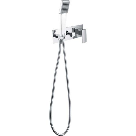 Conjunto Ducha De Acero Inox. Cuadrado Extraplano Serie Finlandia IMEX (1/5)