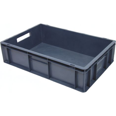 Rs Pro – Bac de rangement gerbable 27L – Dimensions 150mm x 400mm x 600mm – Sans couvercle – Matériau PP – Empilable pour optimisation espace (1/2)