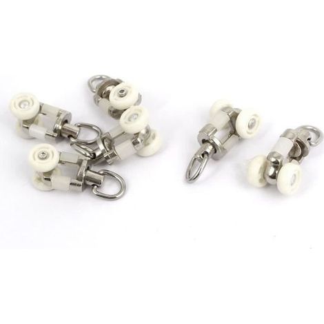 11mm Dia Roulettes pour rail de rideaux roue de transport en plastique Lot de 6 rouleaux COSwk1319 (1/3)