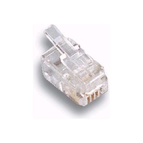 MANHATTAN Plug Telefonici Maschio Plug 4 poli 4 contatti conf. 10 pz