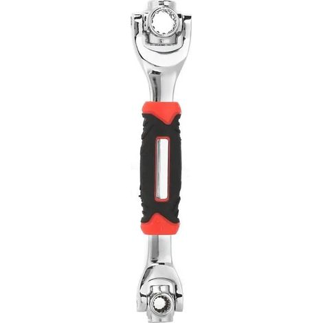Jeu de clés à douille, ensemble d'outils multifonctions 8 en 1 avec cliquet à 360 degrés et clé dynamométrique (1/4)