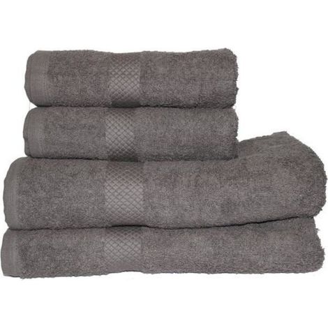 Lot de 3 Serviette de toilette, 100% coton, 500 g/m², 50 x 90 cm, pour salle de bain