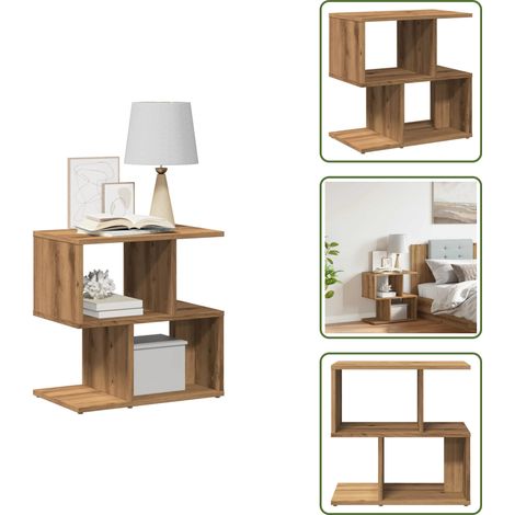 Nachttisch Artisan-Eiche 50x30x51,5 cm Holzwerkstoff - Nachttisch - Nachttischschränke - Nachtschrank - Bettschrank