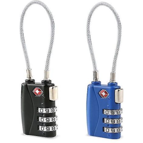 Lot de 2 cadenas TSA pour bagages (1/3)